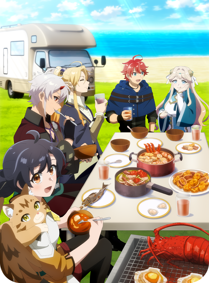 The Forsaken Saintess and her foodie roadtrip in another world, isekai, teaser, trailer, bande-annonce, date de sortie, juillet 2026, anime été 2026, suterare seijo no isekai gohan tabi kakue skill de camping car o shokan shimashita, shosetsuka ni naro, yoneori, web novel, manga, anime, adaptation, light novel, akane nito, nana kogami, emt squared,