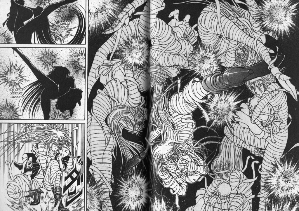 Les trésors du nain, Crescent moon dance with the monster, kazuhiro fujita, frankenstein, karakuri circus, ki-oon, the black museum, seinen, intégrale, 6 tomes, tome 1, tome 2, tome 3, tome 4, tome 5, tome 6, horrifique, danse,