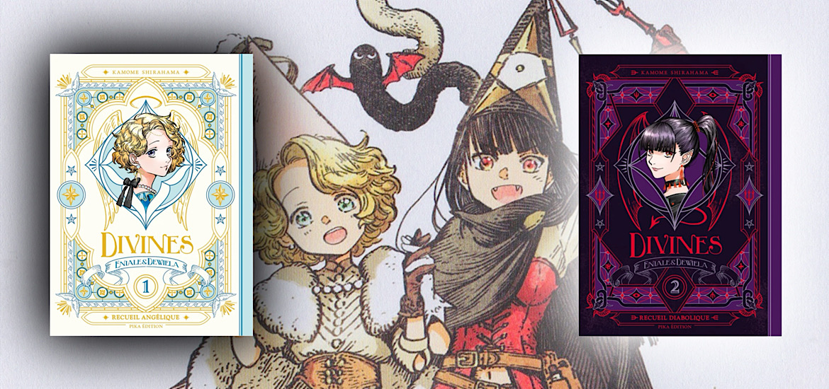 Les trésors du nain, avis, review, critique, divines, eniale et dewiela, eniale, dewiela, tome 1, tome 2, kamome shirahama, l’atelier des sorciers, grimoire, réédition, pika édition, mon petit noiraud, bonus, enidewi,