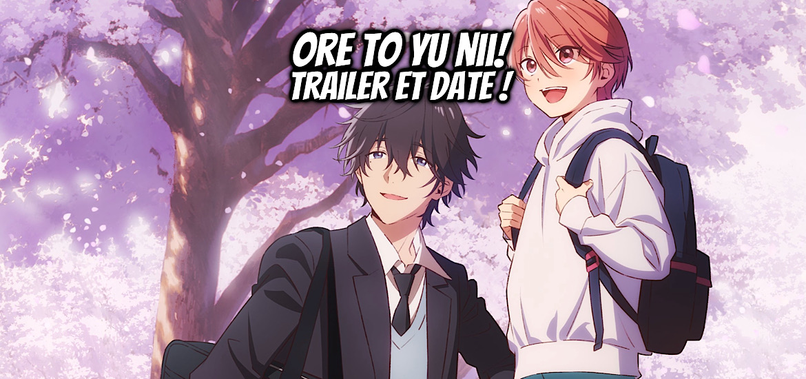 Ore to yu nii, shota x oni, teaser, trailer, bande-annonce, date de sortie, janvier 2027, anime hiver 2027, seinen, romcom, boys love, adaptation, anime, yaoi,
