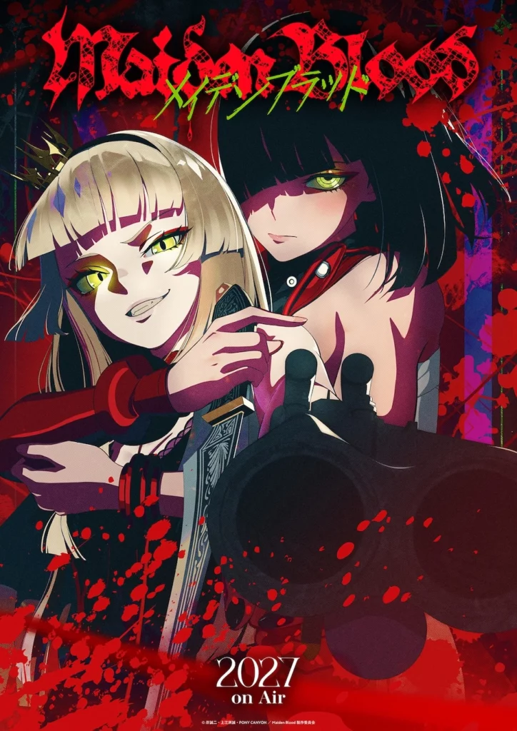 Maiden blood, anime, annonce, anime original, teaser, trailer, bande-annonce, date de sortie, 2027, Danganronpa, Assassination Classroom, Persona 4, Polygon Pictures, Seiji Kishi, dark fantasy, 