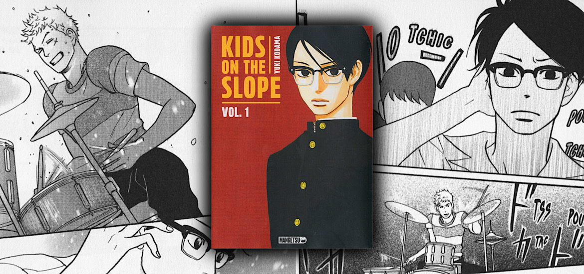 Les trésors du nain, kids on the slope, sakamichi no apollon, avis, review, critique, manga, tome 1, tome 2, yuki kodama, the blue flowers and the ceramic forest, josei, romance, amitié, musique, jazz, mappa, adaptation, anime,