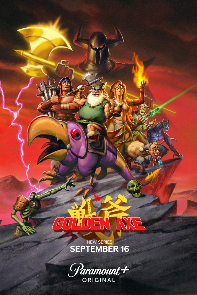 Golden Axe, anime, série d’animation, teaser, trailer, bande-annonce, date de sortie, 16 septembre 2026, sega, jeu, jeu-vidéo, arcade, paramount+, Titmouse, 