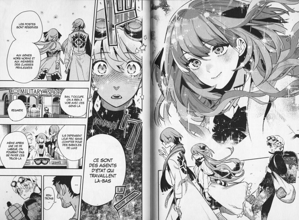Meteoria, manga, avis, review, critique, tome 1, tome 2, shonen, seinen, Hyoukaku no Meteoria, aliens, kaiju N°8, steampunk, les trésors du nain, kurokawa, makoto todo, futabasha,