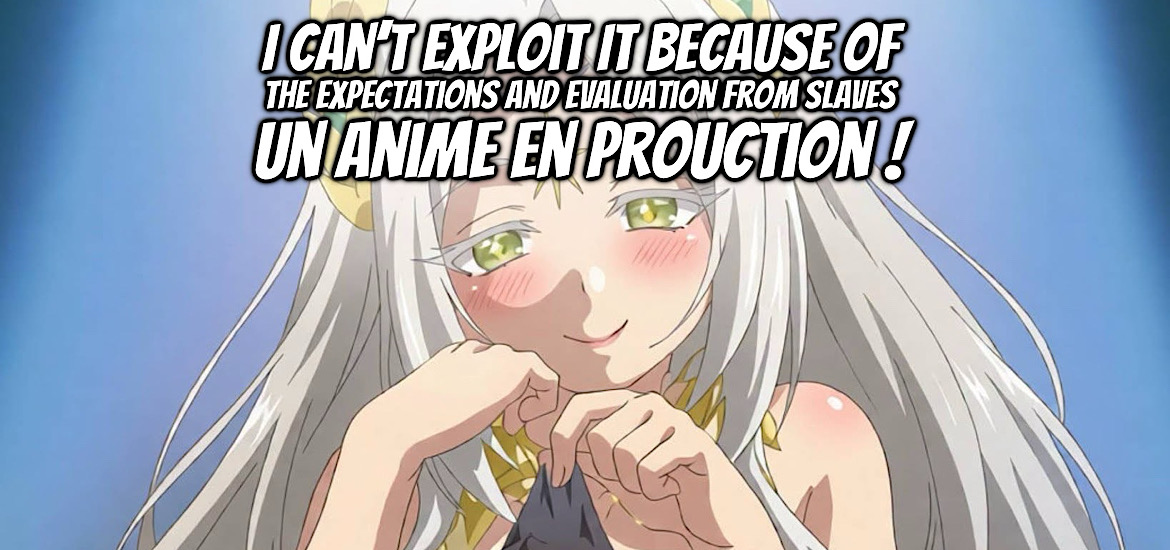 I Can’t Exploit It Because of the Expectations and Evaluation From Slaves, Dorei kara no Kitai to Hyōka no Sei de Sakushu Dekinai nodaga, web novel, light novel, manga, anime, date de sortie, 2027, teaser, trailer, bande-annonce, date de sortie, isekai, tensei, fantasy, maware isogawa, heiro, sachi nishioka, ascii media works, shonen ace plus, kadokawa shoten,