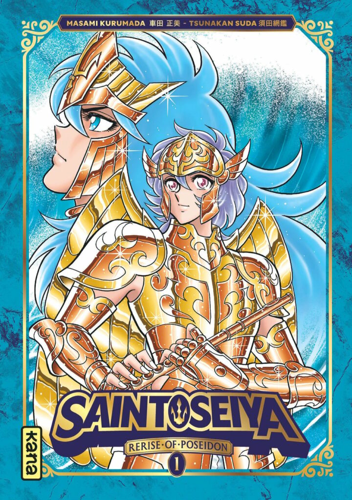 Saint Seiya, manga, spin-off, Saint seiya rerise of poséidon, rerise of poséidon, tsunakan suda, akita shoten, shonen, chevaliers du zodiaque, marinas, hadès, poséidon, némésis, 4 tomes, avis, review, critique, 